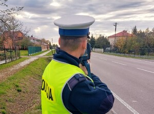Policjant ruchu drogowego.