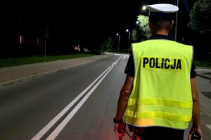 Policjant ruchu drogowego.